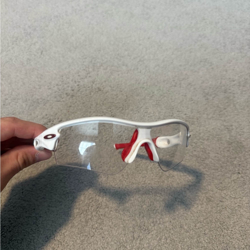 Oakley radar path white red clear lense men’s